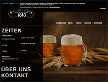 Tablet Screenshot of landgasthof-1610.de